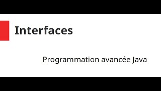 ch 2  Interfaces en Java [upl. by Kaia]