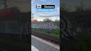 OffenbachOst Vorbeifahrt RB193RE50➡️FrankfurtHbf Siemens [upl. by Faline113]