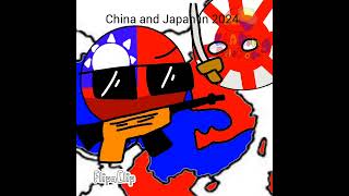 China and Japan now vs then flipacilp shortsfeed countryballs [upl. by Edrick]