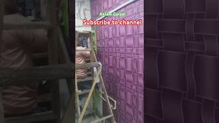 3D Wallpaper Installation wallpaper wallpaperinstallation shopping shop youtubeshorts [upl. by Aveer]