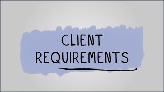 Client Requirements  R093 Creative iMedia in the Media Industry [upl. by Rutra791]