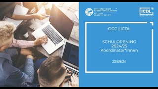 ICDL School Opening Webinar für Koordinatorinnen 9 September 2024 [upl. by Eolc]