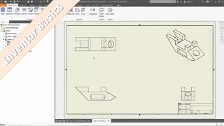 Inventor 101 Auxiliary amp Section View Drawing Dimensions amp Annotations [upl. by Eanert587]