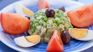 How to make a Russian Salad Recipe  Macédoine Salad [upl. by Dagnah502]