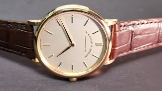 chris講錶 LANGE 朗格40mm saxonia thin cal0931銀聯鐘錶 [upl. by Htilil]