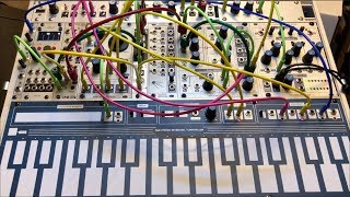 West Coast Modular  Sputnik Touch Keyboard Oscillator 4Tap Delay Make Noise LxD WMD ToolBox [upl. by Tonya]