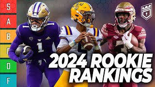 2024 Dynasty ROOKIE Rankings amp Tiers – DRAFT SEASON IS HERE Dynasty Fantasy Football 2024 [upl. by Calbert823]