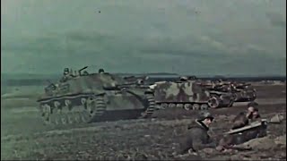 German Raw Color Footage from the Oder Front FebruaryMarch 1945 [upl. by Reo]