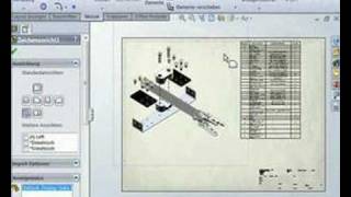 SolidWorks Baugruppenzeichnung [upl. by Ydarb]