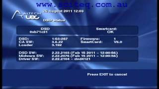 Altech UEC DSD 4121 Menu and EPG overview [upl. by Neiluj]