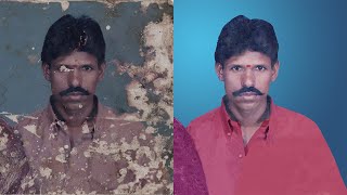 Photo Restoration using Photoshop in Tamil  Sinthu Bose [upl. by Htebiram120]