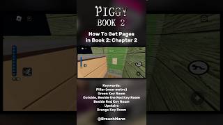 ROBLOX  How To Get PAGES in PIGGY BOOK 2  CHAPTER 2 [upl. by Cogan]