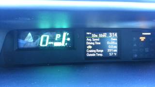 Toyota Prius C How to Change Speedometer mph to km [upl. by Liponis]