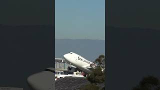 The Queen SKY LEASE CARGO Boeing747 Takeoff at LAX Airport shortvideo viral videos new [upl. by Esila]