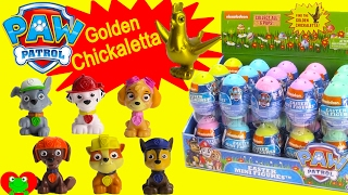 Paw Patrol Surprise Egg GOLDEN Chickaletta [upl. by Assenab345]