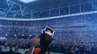 ARMY Singing The Truth Untold with BTS Wembley Stadium Day 2 [upl. by Namlaz800]