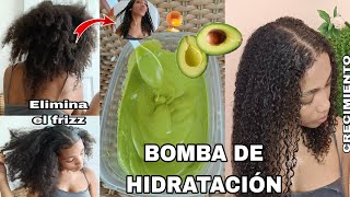 KERATINA CASERA DE AGUACATE PARA CABELLO SECO Y MALTRATADO 🥑 CRECIMIENTO Y ANTIFRIZZRachell [upl. by Eyanaj708]