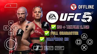 UFC 5 Mobile PPSSPP Android Offline Mod UFC 2010  NEW VERSION 2023  Full Character  Gameplay [upl. by Ainelec398]