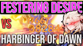 Maxed Festering Desire vs Harbinger of Dawn  Which One to Use on Albedo Genshin Impact Guide [upl. by Rosner]