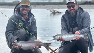 Fly fishing for coho vedder river chilliwack [upl. by Nikolaus936]