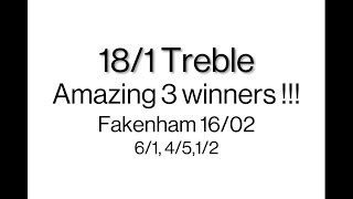 181 Treble at Fakenham on 1602 [upl. by Bryon713]