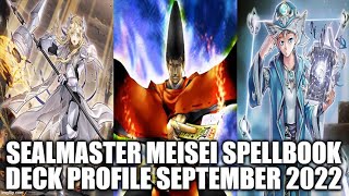 SEALMASTER MEISEI SPELLBOOK DECK PROFILE SEPTEMBER 2022 YUGIOH [upl. by Atsok922]