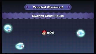 New Super Mario Bros U Deluxe Frosted GlacierSwaying Ghost House [upl. by Clea192]