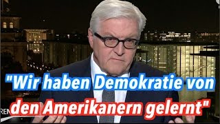 Geschichtslehrer Steinmeier Wir haben Demokratie von den Amerikanern gelernt [upl. by Faustine787]