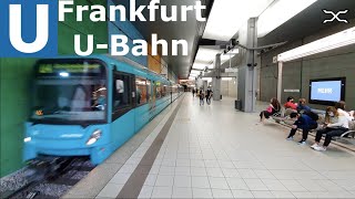 UBahn Frankfurt am Main  Stadtbahn  Light rail  VGF [upl. by Eleahcim]