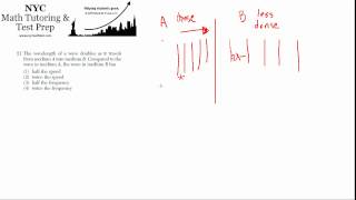 Physics Regents June2012 21  Waves [upl. by Anoiuq]