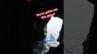 I found a beautiful coastal tunnel in Madeira sea portugal travel [upl. by Antonino]