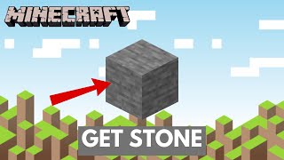 How to Get Stone in Minecraft 2024  Minecraft Tutorial [upl. by Ennalyrehc]