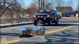 Thompsonville Fire Department Car 5 Chief and Squad 21 responding to separate calls [upl. by Ahter813]