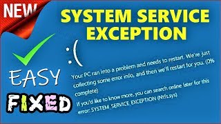 Fix SYSTEMSERVICEEXCEPTION BSOD on Windows 10 2020 [upl. by Eceryt468]