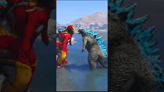 Godzilla vs Ironzilla 😝 shortsvideo gta [upl. by Yard]