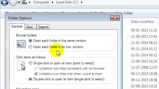 How to open folder options in Windows 7 [upl. by Aciretehs]