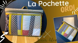 Coudre une Pochette pour Ordinateur Portable  Stylish Sewing Tutorial The Perfect Laptop Sleeve [upl. by Leunamesoj]