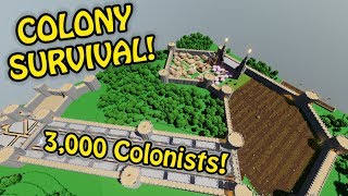 3000 COLONISTS SMASHED  Breaking the Game  Colony Survival Giant Castle 16 [upl. by Ahtekahs]