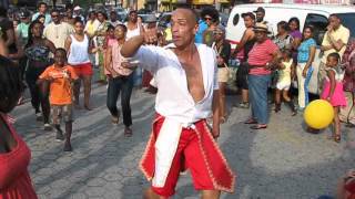 Tony Domenech Teaches Chango Dance at the AfroLatino Festival in Brooklyn 2014 [upl. by Onaicram]