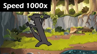 Toothless Dancing Speed up to 1000x  Animation by Cas [upl. by Einitsed843]