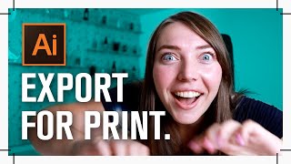 Adobe Illustrator  How to export your label design file for print  Prepare your file for print [upl. by Otrebide858]