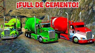 ¡MEZCLADORAS DE CEMENTO CON 40 TONELADAS POR COLOMBIA  American Truck Simulator [upl. by Henn]