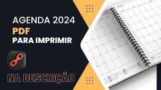 Agenda Para Imprimir 2024  Agenda para Imprimir PDF [upl. by Rahal330]