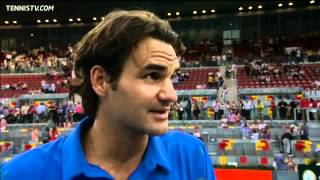 Roger Federer Saturday Madrid Interview [upl. by Philemol553]