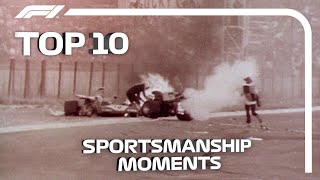 Top 10 Moments of Sportsmanship in Formula 1 [upl. by Leticia468]