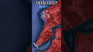 The Gallipoli Campaign WW1 Every Day With Units shorts animation map [upl. by Orlene]