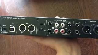 unboxing Behringer UPHORIA UMC404HD [upl. by Lessard663]