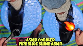 Asmr CobblerAsmr Shoe Shine Asmr Cobbler Shoe Transform Asmr Brush sound Get Relax And Sleep Well💤😴 [upl. by Ossie]