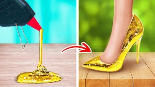 Easy DIY Feet Hacks 🔥 🌟Golden Up Your Feet [upl. by Hsotnas224]