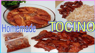 Homemade Pork Tocino Recipe Easy Pork Tocino recipemy own version PorkTocino HomemadePorkTocino [upl. by Aisatnaf]